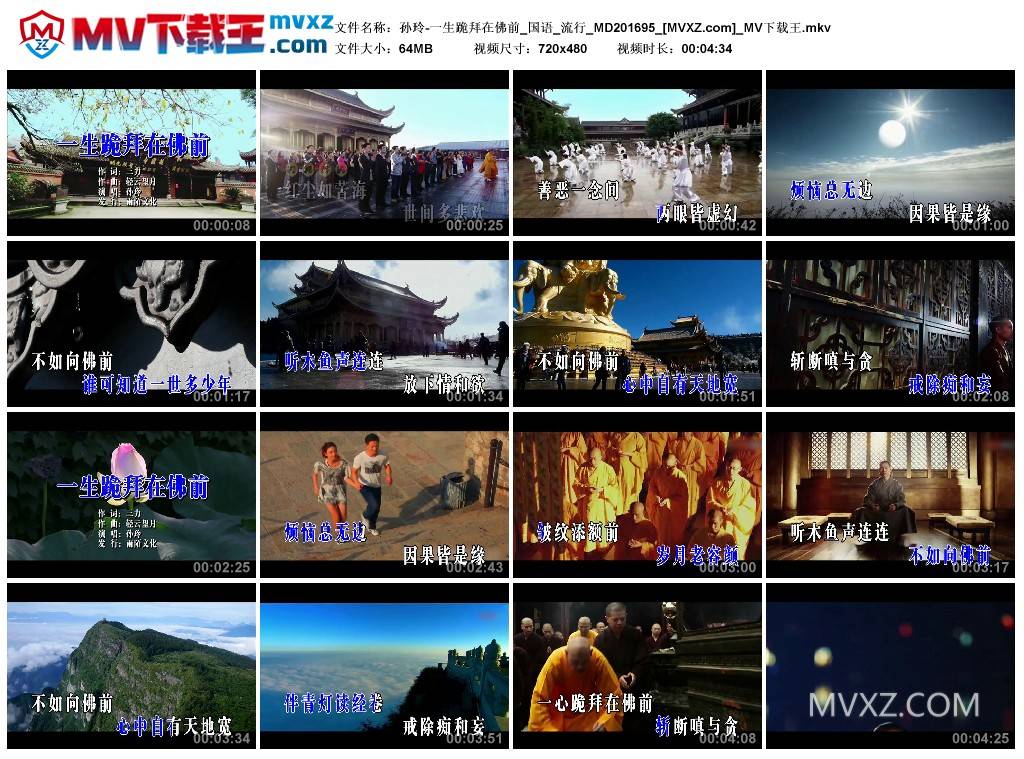 孙玲-一生跪拜在佛前_国语_流行_MD201695